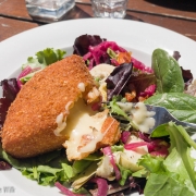 Frenchies like their cheese, even deep fried.  But there's some green things so its healthy.