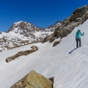 Some of the only good snow to walk on we found.
