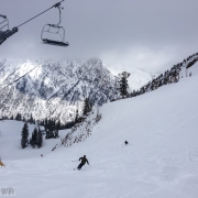 Late spring storm clearing in the Wasatch.  Fresh ungroomed powder turns top to bottom.