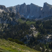 Getting a close view of the Cirque for the first time on the trail.