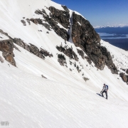 Matt stayed at the apex where the trail comes out of the trees while Eric and I continued on to just over 10,000 ft.