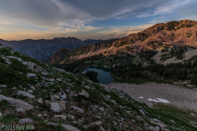 On the long walk back to our camp we got some nice color in the sky.