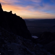 Early morning light after a couple hours of hiking.