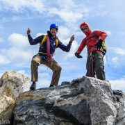 I got a stoked leprechaun and thug for climbing partners.