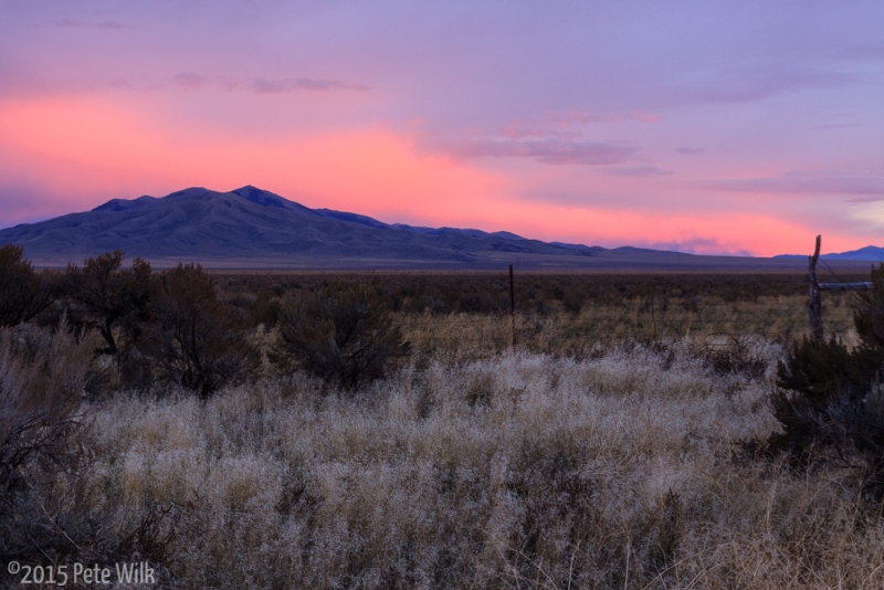 Sage prarie, mountains, sunsets.