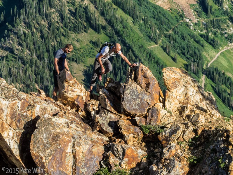 Part of the allure of the South Ridge is the quick access to great positioning in the alpine.