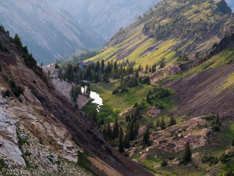 Looking into Big Cottonwood and towards Lake Blanche.