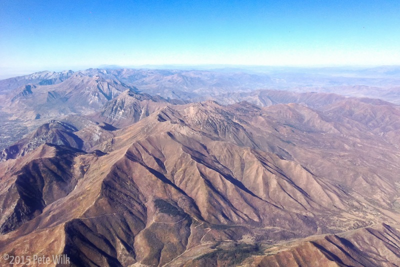 Coming back to Salt Lake.  Love this relief.