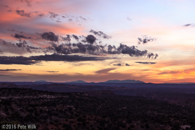 Awesome sunset over Canyonlands National Park.