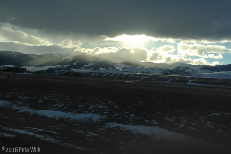 Great clouds and light as Matt and a I headed back to SLC.