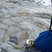 The guides have installed ladders, handrails, and steps to simplify the travel of their clients.  I appreciated it as it made the trip only about 45 minutes from the glacier to the train.