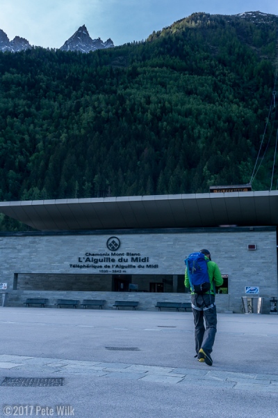 The first of the team arrives to the base.