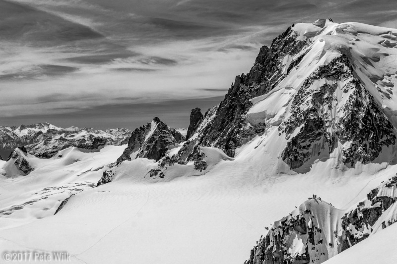 Tiny climbers in an alpine playground.