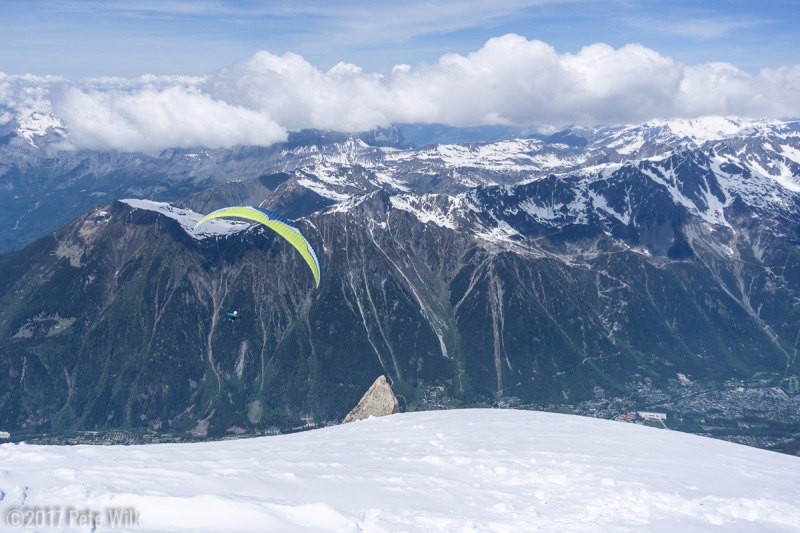 Bill taking the even more scenic way down.
