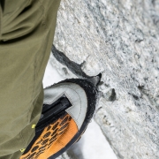 Not the first pair of crampons on this hold apparently.