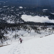 Booting up the NE face of Bald Mountain.