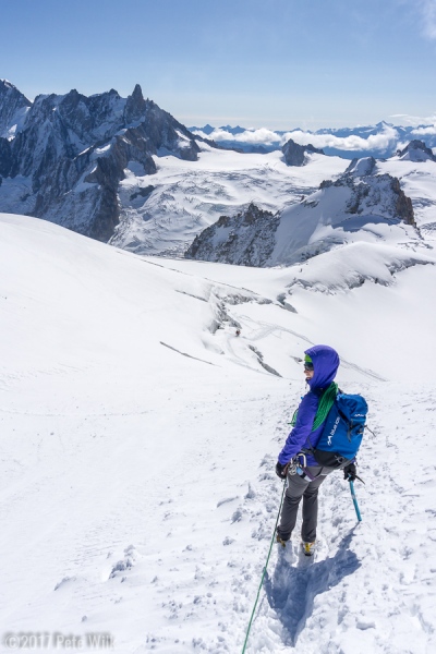 Awesome weather for our day on the Cosmiques.