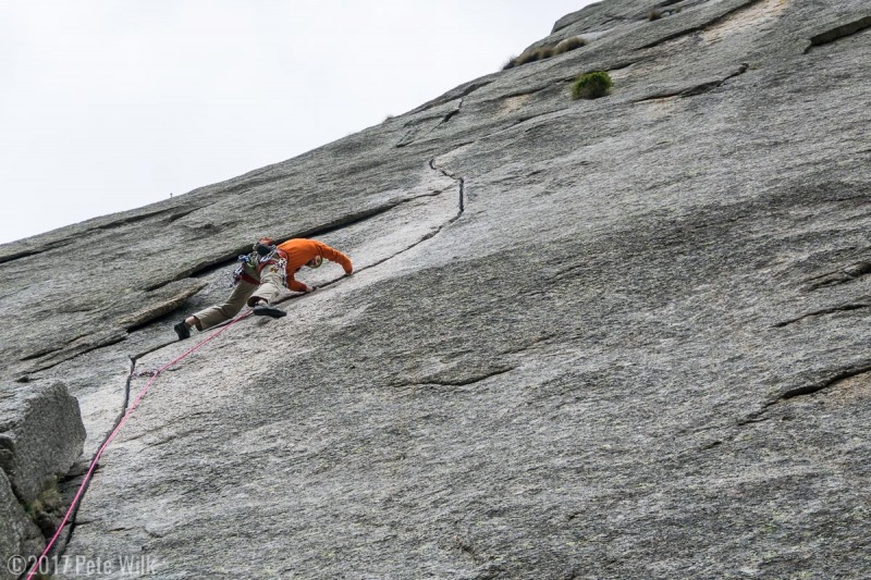 The second day of climbing at Sergeant.  This is the super classic 1 pitch line.  Most of the routes are crack climbing and this was pretty great climbing.