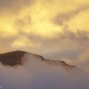 From the window of our 5th story flat we saw some great sunsets.  The sun was well out of sight to the right, but it cast light against the valley walls and combined with the ever changing clouds was captivating.