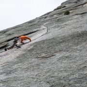 The second day of climbing at Sergeant.  This is the super classic 1 pitch line.  Most of the routes are crack climbing and this was pretty great climbing.