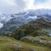 The wonderful view from along the narrow and tight road.