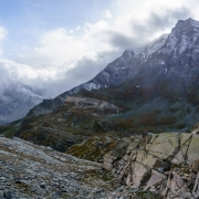 Awesome alpine terrain.  I would imagine there is some good skiing up here if you can get up this far.