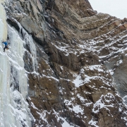 Awesome setting for an ice climb.