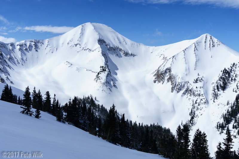 Sweet high alpine terrain in the La Sals.  Hard to believe this is less than an hour from Moab.