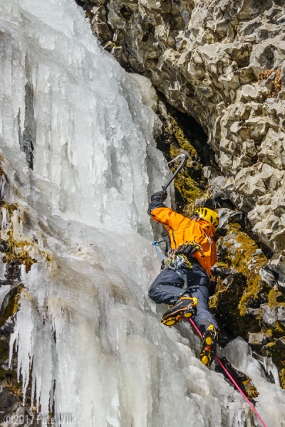 Manu getting wet on the Thrill is Gone (WI4 M4).