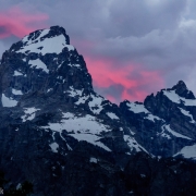 While the clouds came in just at sunset there was just a little peak of color at the end of the day.