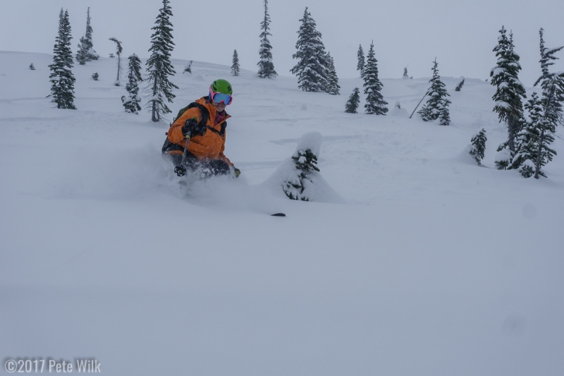 One of the first of many, many runs on this area, dubbed "The First Moraine"