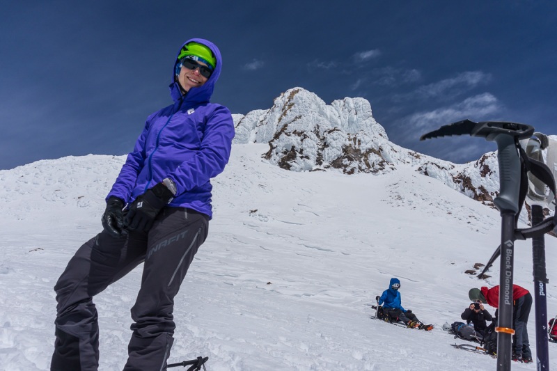 Summit block!  From here we dropped our packs and went up the rock on the left out of view.