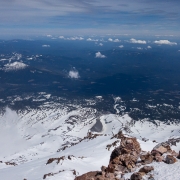 I didn\'t take a panoramic from the top, but the general scale of the other \"mountains\" around is pretty well shown here.  Shasta is considerably higher than anything even close to it.