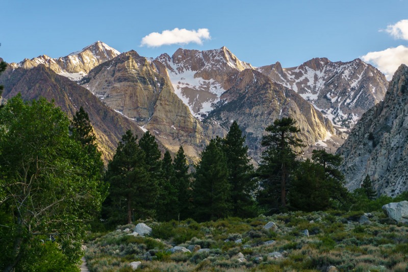 Lookin towards the High Sierra at sunset.