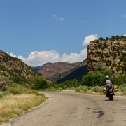 The desolate canyon east of East Carbon, the dead mining town.