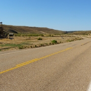 Fabulous road in the middle of nowhere.  Too bad the scenery was marred by the oil extraction.