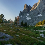 Warbonnet crest in the early light.