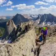 Panoramic from the summit of Wolf\'s Head.