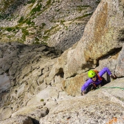 One of the long pitches on the South Buttress.