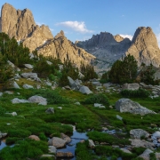 The last look over the alpine meadow.