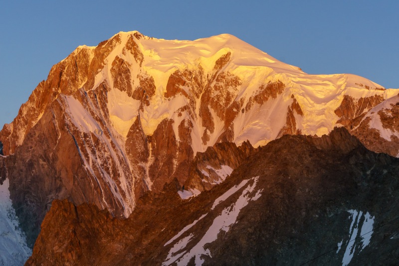 Mont Blanc at sunrise.