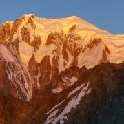 Mont Blanc at sunrise.