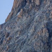 The Dent du Geant.  Our original objective when going to the hut.  We opted to wait for better conditions as the approach is all rock and prone to rockfall right now.