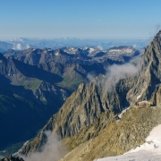 Looking out towards Italy and Grand Paradiso where we went last year.