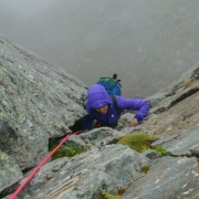 Carly following up the last and the best pitch.  She unfortunately got it in slightly damper conditions than Matt did when on lead.