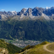 While the climbing on the Aiguille Rouge side isn't quite as good as the big mountains, it has quite a view to make up for it.