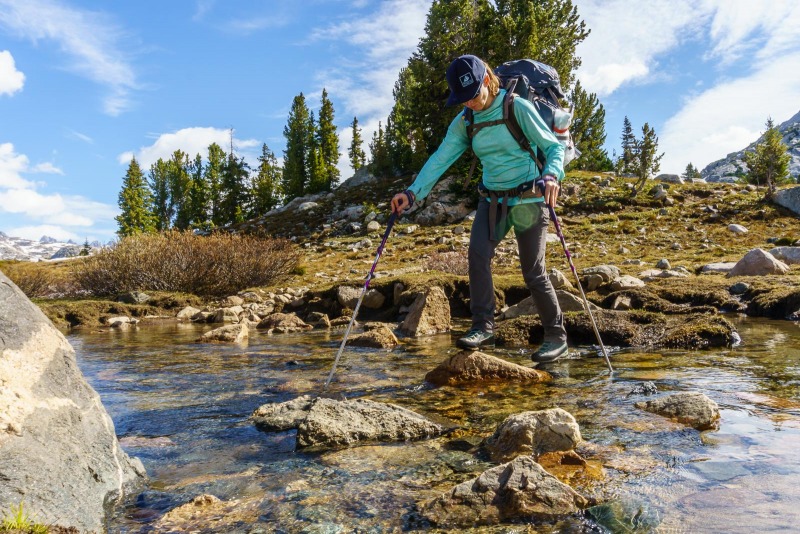 One of many stream crossings.