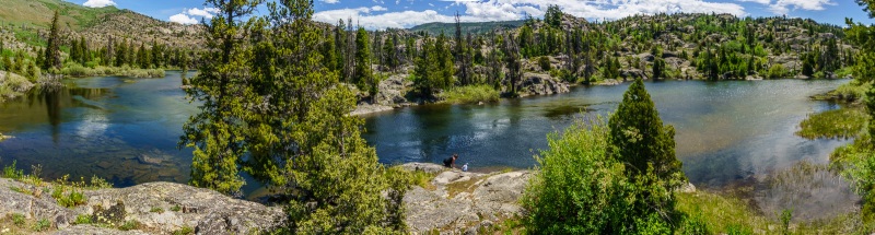 The fishing spot we hiked out to.  I was casting on the left hand side here where the bottom drops.