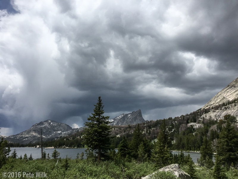 Another afternoon thunderstorm rolling though the Range.