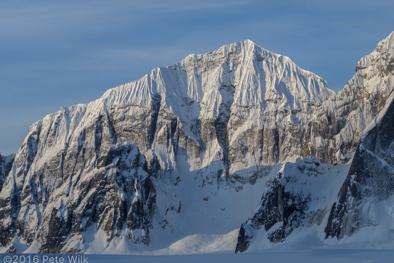 Broad fluted ridges of Mt. Church.